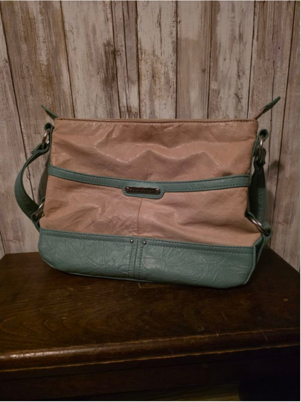 Women's Stone Mountain Crossbody Bag, One Size, Beige & Teal